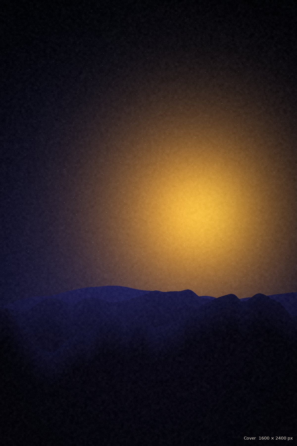 Space opera cover: a ringed planet rising over a dark moon